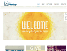 Tablet Screenshot of newdestinychurch.net
